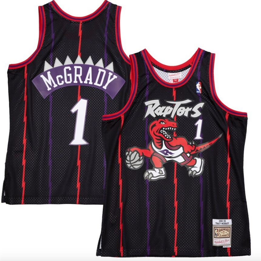 Men's Toronto Raptors Tracy McGrady Mitchell & Ness Red 1998-99 Hardwood  Classics Reload 2.0 Swingman Jersey