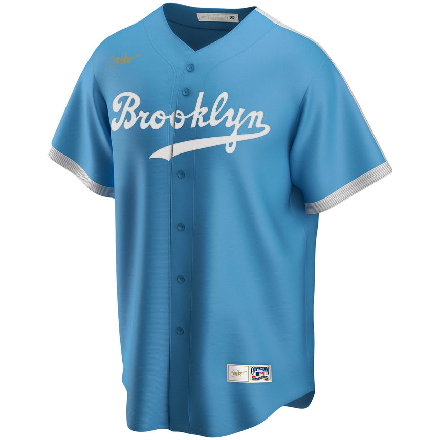 Jackie Robinson Brooklyn Dodgers Light Blue Men's Cooperstown Jersey